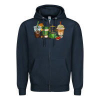 Navy lawyer coffee cups Zipper Hoodie - AdoDesignShop
