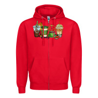 Red lawyer coffee cups Zipper Hoodie - AdoDesignShop