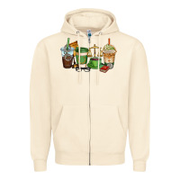 Sandshell lawyer coffee cups Zipper Hoodie - AdoDesignShop