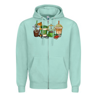 Seafoam lawyer coffee cups Zipper Hoodie - AdoDesignShop
