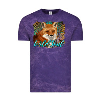Cloud Purple wild soul fox with dream catcher Vintage Tee - BarkalooDesign