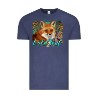 Vintage Denim wild soul fox with dream catcher Vintage Tee - BarkalooDesign