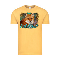 Vintage Mustard wild soul fox with dream catcher Vintage Tee - BarkalooDesign