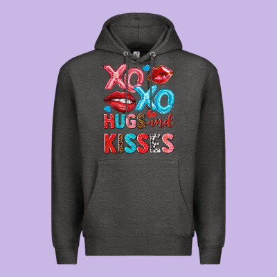 Xo Xo Hugs And Kisses Premium Hoodie Designed By Nancycooperartshop