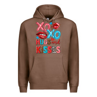 Chestnut xo xo hugs and kisses Premium Hoodie - NancyCooperArtShop