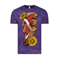 Cloud Purple sport football  lightning bolt Vintage Tee - texasbilliewilder