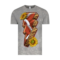 Cloud Rock sport football  lightning bolt Vintage Tee - texasbilliewilder