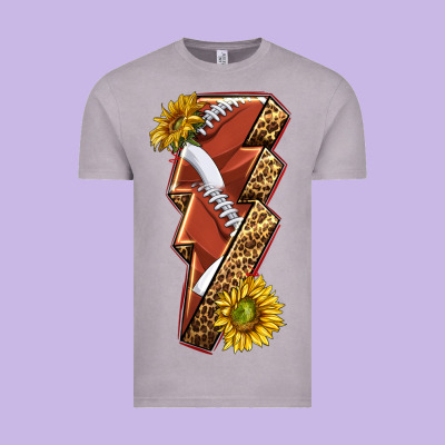 Vintage Tee sport football  lightning bolt
