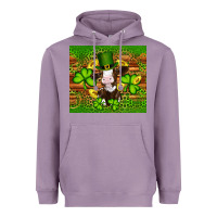 Lavender st patricks day cow Heavyweight Hoodie - Artiststas