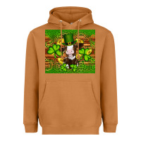 Meerkat st patricks day cow Heavyweight Hoodie - Artiststas