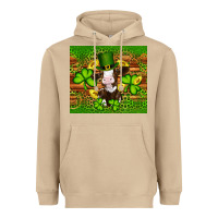 Mushroom st patricks day cow Heavyweight Hoodie - Artiststas