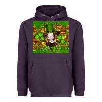 Plum st patricks day cow Heavyweight Hoodie - Artiststas