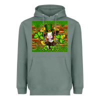 Sage st patricks day cow Heavyweight Hoodie - Artiststas