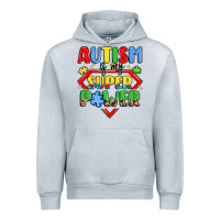 Heather Grey autism is my superpower Urban Hoodie - LillyAllenDesigns