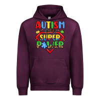Mauve Wine autism is my superpower Urban Hoodie - LillyAllenDesigns