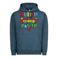 Pigment Midnight Navy autism is my superpower Urban Hoodie - LillyAllenDesigns