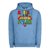 Pigment Pebble Blue autism is my superpower Urban Hoodie - LillyAllenDesigns