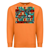 Carrot aztec leopard cowhide turquoise Premium Sweatshirt - BarkalooDesign