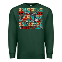 Sports Green aztec leopard cowhide turquoise Premium Sweatshirt - BarkalooDesign