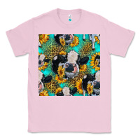 Bubblegum Pink holstein cow seamless pattern Classic Tee - HRA Design Shop