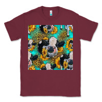Burgundy holstein cow seamless pattern Classic Tee - HRA Design Shop