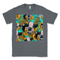 Charcoal Heather holstein cow seamless pattern Classic Tee - HRA Design Shop