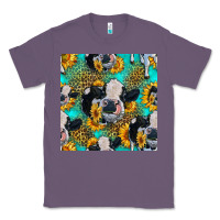 Lavender holstein cow seamless pattern Classic Tee - HRA Design Shop