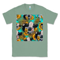 Sage holstein cow seamless pattern Classic Tee - HRA Design Shop
