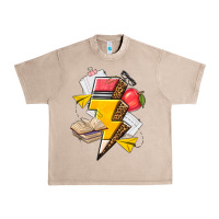 French Oak teacher lightning bolt Urban Heavy Tee - texasbilliewilder