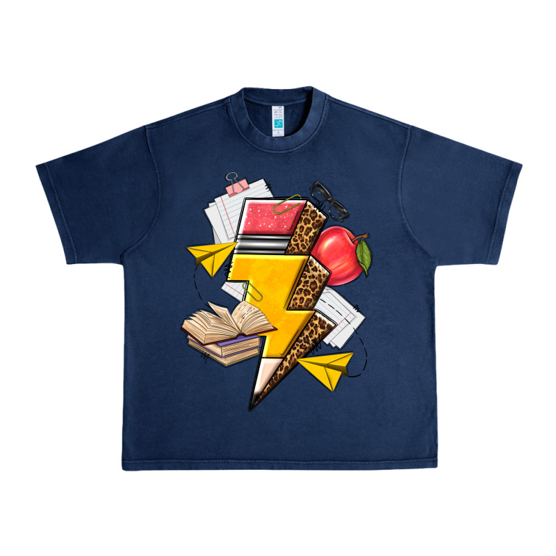 Teacher Lightning Bolt Urban Heavy Tee by texasbilliewilder | Teevron