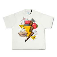 Pistachio teacher lightning bolt Urban Heavy Tee - texasbilliewilder