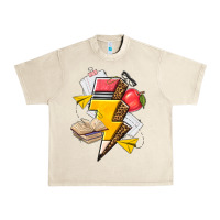 Sandshell teacher lightning bolt Urban Heavy Tee - texasbilliewilder