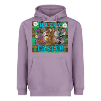 Lavender easter happy easter western bunnies daisies Heavyweight Hoodie - Artiststas