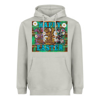 Moon Dust easter happy easter western bunnies daisies Heavyweight Hoodie - Artiststas