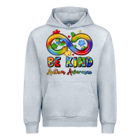 Heather Grey be kind autism awareness infinity symbol Urban Hoodie - LillyAllenDesigns