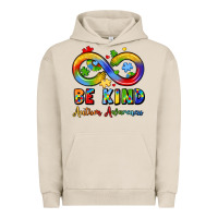 Pigment French Oak be kind autism awareness infinity symbol Urban Hoodie - LillyAllenDesigns
