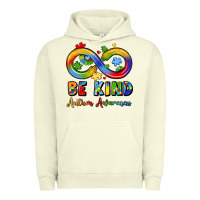 Pigment Pistachio be kind autism awareness infinity symbol Urban Hoodie - LillyAllenDesigns