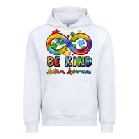 White be kind autism awareness infinity symbol Urban Hoodie - LillyAllenDesigns