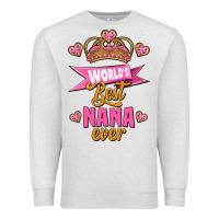 Oatmeal Heather world's best nana ever Premium Sweatshirt - Jasminsmagicworld