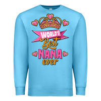 Ocean Blue world's best nana ever Premium Sweatshirt - Jasminsmagicworld