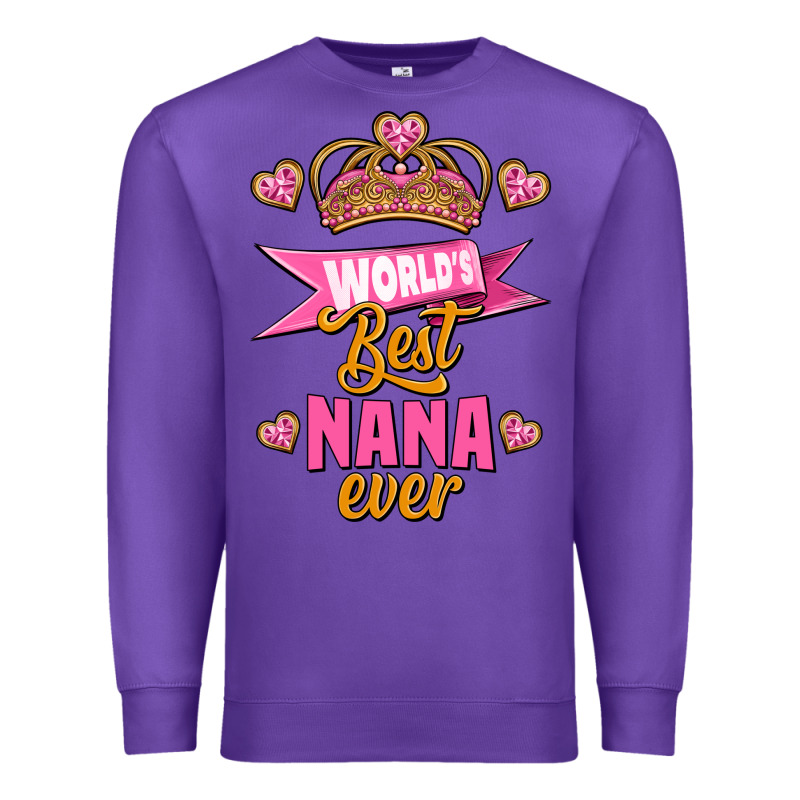 World's Best Nana Ever Premium Sweatshirt by Jasminsmagicworld | Teevron