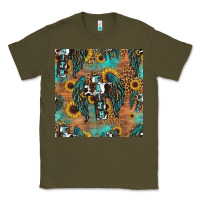 Army Green faith cross seamless pattern Classic Tee - HRA Design Shop