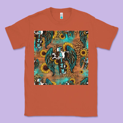 Faith Cross Seamless Pattern Classic Tee Designed By Hra Design Shop