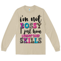Mushroom ı'm not bossy ı just have leadership skills Long Sleeve Tee - FaDigitalArtStudio