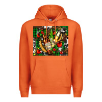 Carrot beer set for Christmas Premium Hoodie - AdoDesignShop