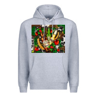 Heather Grey beer set for Christmas Premium Hoodie - AdoDesignShop