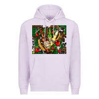 Lilac beer set for Christmas Premium Hoodie - AdoDesignShop