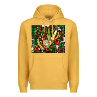 Mustard beer set for Christmas Premium Hoodie - AdoDesignShop