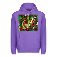Purple beer set for Christmas Premium Hoodie - AdoDesignShop