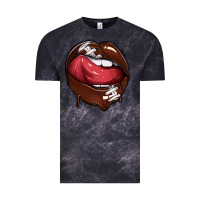 Cloud Black sports lips american football Vintage Tee - texasbilliewilder